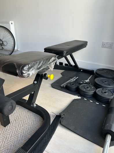Dumbbells and Bars Weight kit + Bench