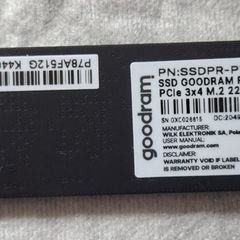 Goodram-px500 Ssd Gen3 512gb M.2 2280 Pcie Nvme Storage