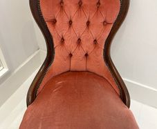Vintage-style button back armchair