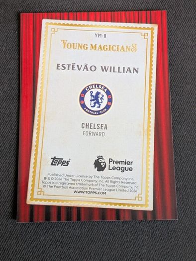 Topps Merlin 2026 Young Magicians Estevao William Chelsea Rookie Card