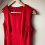 Hobbs Red Shift Dress Image 3