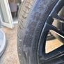 22" Staggered BMW Black Alloy Wheels with Tires & Spacers Image 3