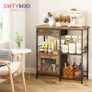 Coffee Bar Cabinet for Home - Kitchen Island Farmhouse Coffee Stand Station Multi-Purpose Buffet Sideboard Cabinet with Drawers, Kitchen Bar Table for Living Room, Corner, Home Pub Image 3