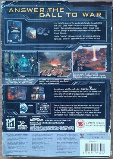 Enemy Territory: Quake Wars Limited Collector's Edition PC (Complete with 10 collectors Cards)