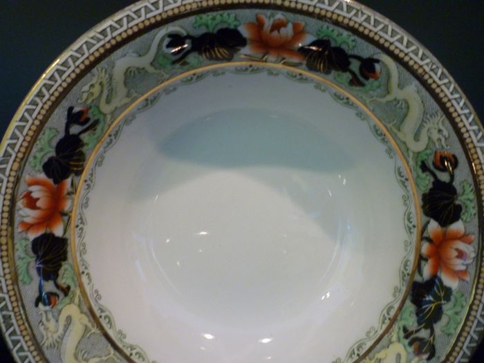 Myott Lotus Bowl Antique Circa 1920's Immaculate Large