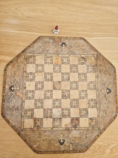 Chess Board Antique probably over 150 years old