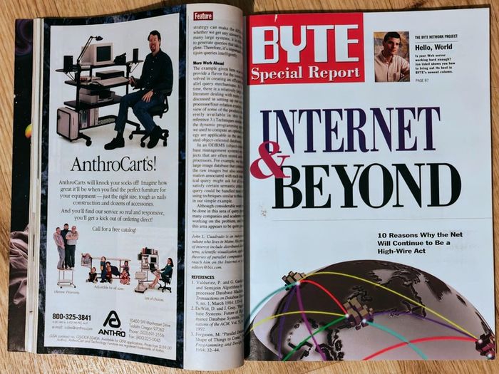 Vintage BYTE Magazines 1993-1995 PowerPC, Windows 95, Early Internet