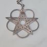 vintage silver pendant and chain Image 2