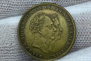 1830 Great Britain Uk Coronation King William Iv &amp; Queen Adaline Medal