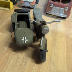 Vintage 1970s AcVintage 1970s Action Man / Cherilea German Military Motorcycle & Sidecar - INTACT HANDLEBARS