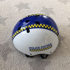Kids Police helmet with knee pads and elbow pads