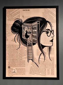 Framed book art