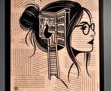 Framed book art