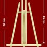 Blackboard A3 with Wooden Easel for Wedding Events or Shop's Window Image 3
