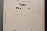 1931 Ford Parts Price List ( Model  A-AF-AAF )