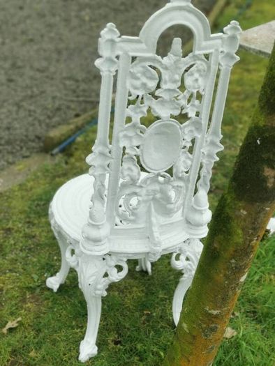 Victorian Cast Iron Chairs and table