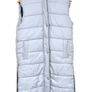 Miriam longline Padded Gilet with Hood in Steel Blue Rising Image 5