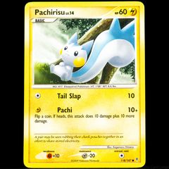 Pachirisu Lv.14 118/147 Common Platinum Supreme Victors Pokemon Card 2009