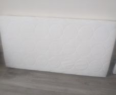 Cot mattress + cover  60cm x 120cm