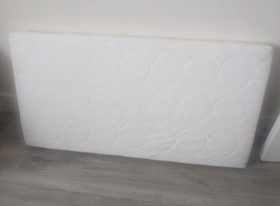 Cot mattress + cover  60cm x 120cm
