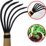 Hand Rake,Portable Digging Tool Mini Steel Rake For Garden Transplanting Tool Image 2