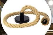 New Vintage E27 Jute rope lamp holder ceiling light 2 metre