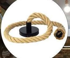 New Vintage E27 Jute rope lamp holder ceiling light 2 metre