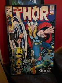 Large Frame Thor Marvel Comic book wall hanging