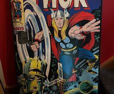 Large Frame Thor Marvel Comic book wall hanging