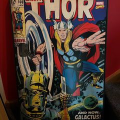Large Frame Thor Marvel Comic book wall hanging