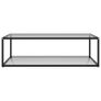 Tea Table Transparent 120x60x35 cm Tempered Glass Image 4