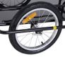 Bike Cargo Trailer Bicycle Cargo Storage Cart w/ Hitch Cycling Camping Luggage Storage Carrier Transport Steel Image 6