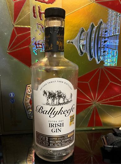 gin ballykeefe empty bottle