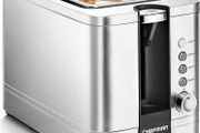NEW SALE |  2 Slice Toaster, 7 Shade Settings, Stainless Steel, 2 Slice with Extra-Wide Slots, Thick Bread and Bagel Toaster, Reheat, Defrost, Cancel, Lift Lever