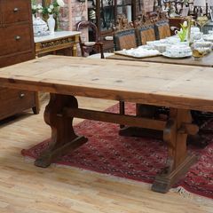 Large Rustic Mexican Pine Dining Table