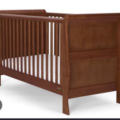 Nursery furniture: 3 piece set- Mia Cotbed, wardrobe and chest of drawers + Clevamama mattress