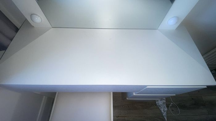 Dressing table with lights