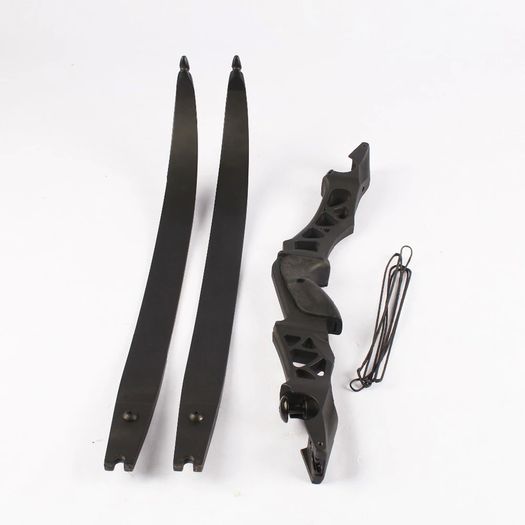 Archery Bow, 64" Recurve, ILF Limbs (30, 40, 50 lbs), +3x carbon arrows