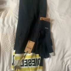 Brand new "Diesel" scarf and gloves