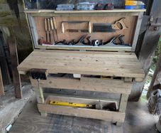 Folding Workbench with Vice