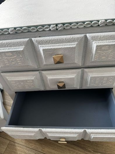 Up-cycled bedside lockers