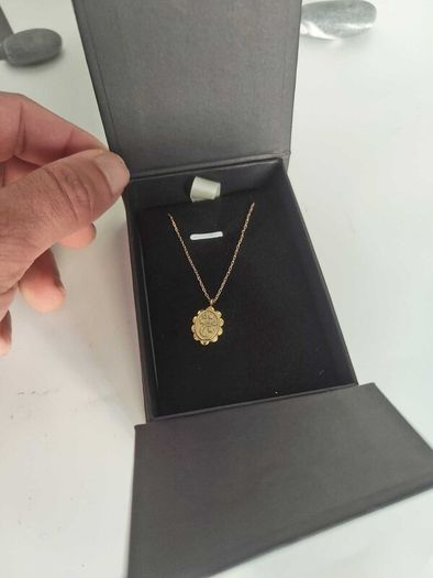 Necklace Pendent Silver Moon Timeless Elegance in Every Detail (Engravable Back)