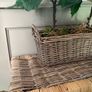 Washed rattan planter console or centrepiece with timer lights Image 7