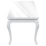 Dining Table 179x89x81 cm High Gloss White Image 4