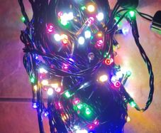 20 m christmas lights colourful plus white flash