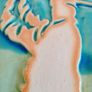 Signed Sean Lawlor, Irish Studio Pottery Abstract Golf Plaque Image 5
