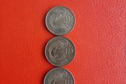3 Irish Decimal Pennies in Sequence