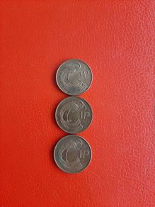 3 Irish Decimal Pennies in Sequence