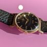 Oris mens vintage watch black gilt dial Image 5
