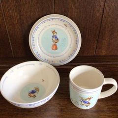 Peter Rabbit Wedgwood christening set in boxes